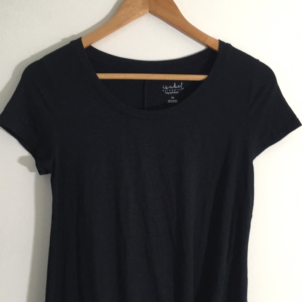 Isabel Maternity Knotted Short Sleeved Tunic Top - Picture 3 of 6